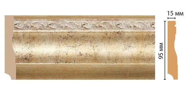 Плинтус DecoMaster 153-553 95х15х2400 мм